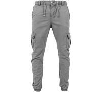 Urban Classics Pantaloni cargo uomo Slim Fit stile militare, polsini alla caviglia Grigio scuro 5XL