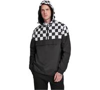 Urban Classics Check Pull Over Jacket Giacca, Nero (Blk/Chess 01713), Medium Uomo