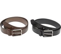 Urban Classics Cintura in pelle sintetica goffrata intrecciata 2 pezzi TB7217A S/M Multicolore