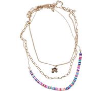 Urban Classics Collana A Più Strati Con Perline Floreali 3 Pezzi
