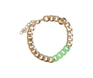 Urban Classics Colored Basic Bracelet oro/verde neongreen S/M