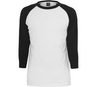 Urban Classics Contrast 3/4 Sleeve Raglan Tee Uomo Maglia Maniche Lunghe carbone/nero Regular