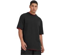 Urban Classics Contrast Tall Tee, Maglia Uomo, Nero (Blk/Red), 3XL