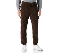 Urban Classics Corduroy Cargo Jogging Pants Pantaloni, Oliva Profondo, XL Uomo