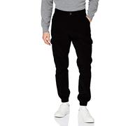 Urban Classics Corduroy Cargo-Pantaloni da Jogging, Nero, S Uomo