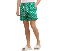 Urban Classics Pantaloncini da bagno con motivo TB2679 M Verde