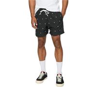 Urban Classics Costume da Bagno Uomo Board Shorts, Black/Palmtree, M