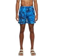 URBAN CLASSICS Costume da Bagno Uomo, Pantaloncini da Bagno ad Asciugatura Rapida, Boxer da Bagno Surf e Attivitá Sportiva, Colore blue flower, XL