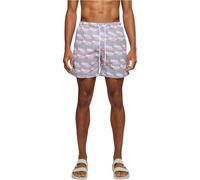 URBAN CLASSICS Costume da Bagno Uomo, Pantaloncini da Bagno ad Asciugatura Rapida, Boxer da Bagno Surf e Attivitá Sportiva, Colore flamingo aop, 3XL
