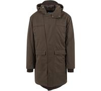 Urban Classics Cotton Peached Canvas Parka Giacca, Grün (Olive 176), Small Uomo