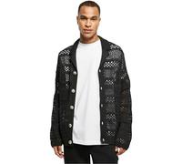 Urban Classics Crocheted Cardigan Giacca, Black, XXXL Uomo