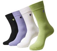Urban Classics Cuore Calzini 4-Pack Polpaccio Calze Donna Stick Multi