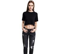 Urban Classics Da Oversize, Maglietta Donna, A Maniche Corte Nero (Black), XS