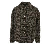 Urban Classics Damen Ladies AOP Sherpa Overshirt 3XL darktaupeleo