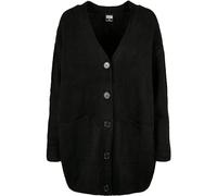 Urban Classics Ladies Chunky Fluffy Knit Cardigan Maglione, Nero, M Donna