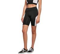 Urban Classics Pantaloncini da ciclismo da donna Colour Block Nero/White L Nero