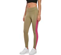 Urban Classics Leggings cachi / rosa neon, Taglia XS