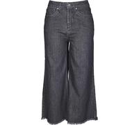Urban Classics Damen Ladies Denim Culotte M Black Washed
