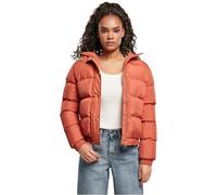 Urban Classics Ladies Hooded Puffer Jacket Donna Giacca di mezza stagione nero