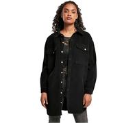 Urban Classics Giacca da donna Ladies Long Corduroy Overshirt Nero S Nero
