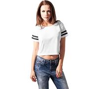 Urban Classics Damen Ladies Mesh Short Tee M Wht/Blk
