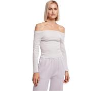 Urban Classics Damen Ladies off Shoulder Rib Longsleeve