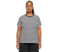 Urban Classics Maglietta da Donna a Righe Regolari T-Shirt, Bianco, XS
