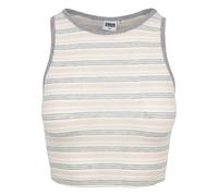 Urban Classics Damen Ladies Rib Stripe Cropped Top