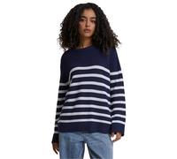 Urban Classics Tb6895-ladies Rib Striped Sweater Felpa, Blu/Bianco, M Donna