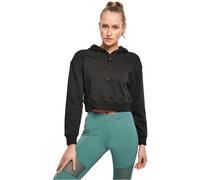 Urban Classics Felpa da Donna con Cappuccio Terry, Felpa con Cappuccio Donna, Nero, L