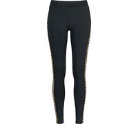 Urban Classics Damen Ladies Side Striped Pattern Leggings S Blk/Leo