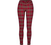 Pantaloni donna Urban Classic skinny tartan GT Rouge 32