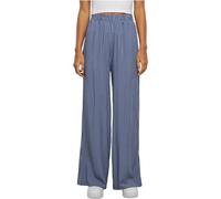 Urban Classics Pantaloni da Donna in Viscosa Resort, Stampa a Righe Blu Vintage, M