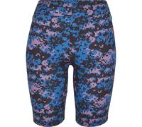 Urban Classics Pantaloncini da donna Pantaloncini da donna a vita alta Camo Tech Cycle Digital Duskviolet Camo S Camouflage
