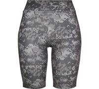Urban Classics Cycling High Waist Camo Tech Shorts Nero M Donna