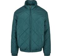 Urban Classics Diamond Giacca corta trapuntata verde 5XL Verde