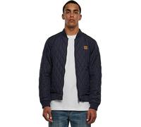 Urban Classics Diamond Quilt-Giacca in Nylon, Blu Navy, XXL Uomo