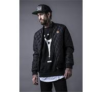 Urban Classics Diamond Quilt-Giacca in Nylon, Nero, XXXXL Uomo