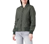 Urban Classics Diamond Quilt Nylon Jacket Verde M Donna