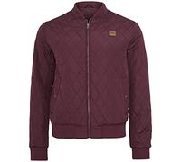 Urban Classics Diamond Quilt Nylon Jacket Giacca, BK/LGR, S Uomo