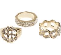 Urban Classics Dollar Ring 3-Pack Oro Oro