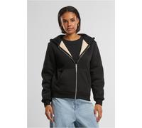 Urban Classics Bonded Sherpa Full Zip Sweatshirt Nero M Donna