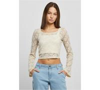 Urban Classics Lace Long Sleeve T-shirt Beige 4XL Donna