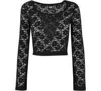 Urban Classics Lace Long Sleeve T-shirt Nero M Donna