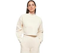 Urban Classics Donna Cropped Oversized Sweat High Neck Crew, Sabbia, M
