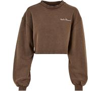 Urban Classics Cropped Small Embroidery Terry Sweatshirt Marrone 4XL Donna