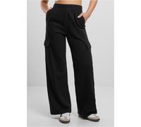 Urban Classics Donna Donna Baggy Luce Terry Pantaloni felpati TB6857 S Nero