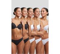 Urban Classics Donna Donna Basic Cotton Slip 5 pezzi TB7658C S Multicolore