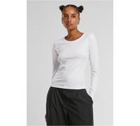 Urban Classics Donna Donna Basic Super Slim Longsleeve TB7456 4XL Bianco