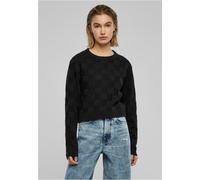 Urban Classics Donna Donna Check Knit Maglione TB6138 XS Nero